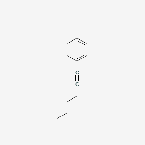 molecular formula C17H24 B14132349 1-Tert-butyl-4-(hept-1-yn-1-yl)benzene 