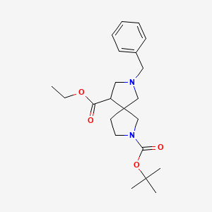 2-Tert-butyl 9-ethyl 7-benzyl-2,7-diazaspiro[4.4]nonane-2,9-dicarboxylate