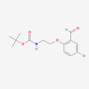 molecular formula C14H18BrNO4 B1413237 tert-Butyl (2-(4-bromo-2-formylphenoxy)ethyl)carbamate CAS No. 352356-89-9