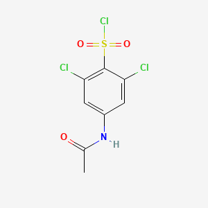 molecular formula C8H6Cl3NO3S B14132371 4-Acetamido-2,6-dichlorobenzene-1-sulfonyl chloride CAS No. 88963-78-4