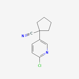 1-(6-Chloropyridin-3-yl)-cyclopentanecarbonitrile