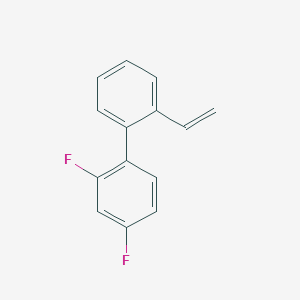 molecular formula C14H10F2 B14132407 2'-Ethenyl-2,4-difluoro-1,1'-biphenyl 