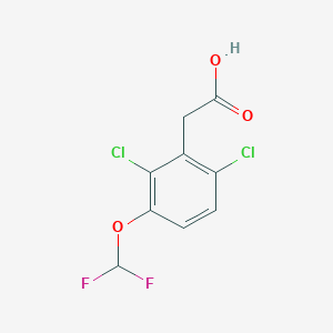 molecular formula C9H6Cl2F2O3 B1413251 2,6-Dichloro-3-(difluoromethoxy)phenylacetic acid CAS No. 1803818-85-0