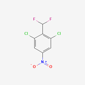 molecular formula C7H3Cl2F2NO2 B1413253 2,6-Dichloro-4-nitrobenzodifluoride CAS No. 1803801-68-4