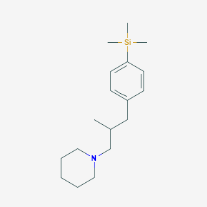 molecular formula C18H31NSi B14132539 1-{2-Methyl-3-[4-(trimethylsilyl)phenyl]propyl}piperidine CAS No. 89193-58-8