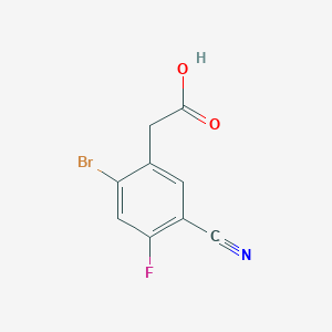 2-(2-Bromo-5-cyano-4-fluorophenyl)acetic acid