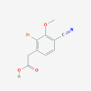 2-(2-Bromo-4-cyano-3-methoxyphenyl)acetic acid