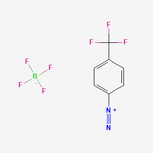 molecular formula C7H4BF7N2 B14132626 4-(Trifluoromethyl)benzenediazonium tetrafluoroborate 