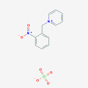 molecular formula C12H11ClN2O6 B14132658 1-[(2-Nitrophenyl)methyl]pyridin-1-ium perchlorate CAS No. 89047-28-9