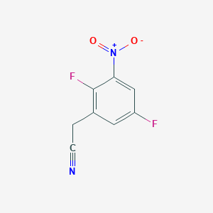 molecular formula C8H4F2N2O2 B1413267 2,5-Difluoro-3-nitrophenylacetonitrile CAS No. 1806352-38-4