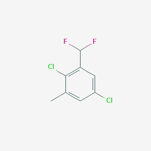 molecular formula C8H6Cl2F2 B1413272 2,5-Dichloro-3-methylbenzodifluoride CAS No. 1806283-80-6