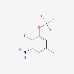 molecular formula C7H4F5NO B1413275 2,5-Difluoro-3-(trifluoromethoxy)aniline CAS No. 1806304-78-8