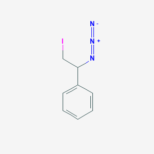 molecular formula C8H8IN3 B14132759 Benzene, (1-azido-2-iodoethyl)- CAS No. 4098-17-3