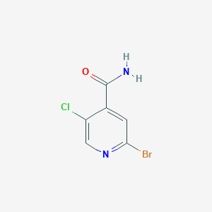 molecular formula C6H4BrClN2O B1413280 2-Bromo-5-chloroisonicotinamide CAS No. 1807220-97-8