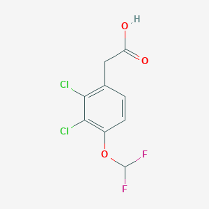 molecular formula C9H6Cl2F2O3 B1413281 2,3-Dichloro-4-(difluoromethoxy)phenylacetic acid CAS No. 1804517-01-8