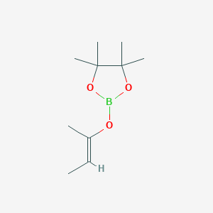 2-{[(2E)-But-2-en-2-yl]oxy}-4,4,5,5-tetramethyl-1,3,2-dioxaborolane