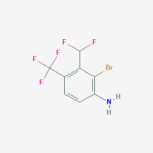 2-Bromo-3-(difluoromethyl)-4-(trifluoromethyl)aniline