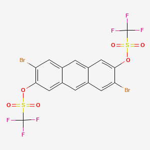 2,6-Dibromo-3,7-bis(trifluoromethanesulfonyloxy)-anthracene