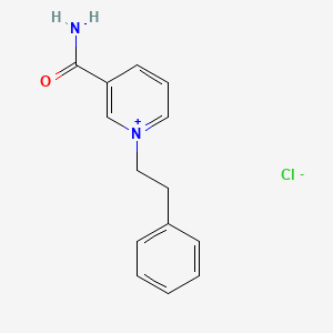 3-Carbamoyl-1-(2-phenylethyl)pyridin-1-ium chloride