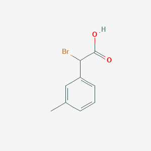 molecular formula C9H9BrO2 B14132900 2-Bromo-2-(m-tolyl)acetic acid CAS No. 25297-17-0