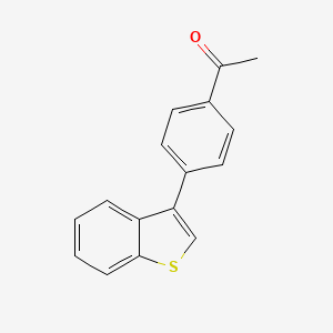 molecular formula C16H12OS B14132905 1-(4-(Benzo[b]thiophen-3-yl)phenyl)ethan-1-one 