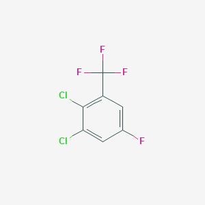 molecular formula C7H2Cl2F4 B1413292 2,3-Dichloro-5-fluorobenzotrifluoride CAS No. 1804886-13-2