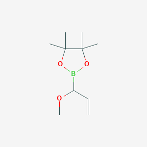 2-(1-Methoxyprop-2-en-1-yl)-4,4,5,5-tetramethyl-1,3,2-dioxaborolane