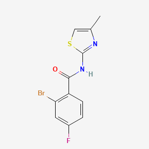 2-Bromo-4-fluoro-N-(4-methylthiazol-2-yl)benzamide