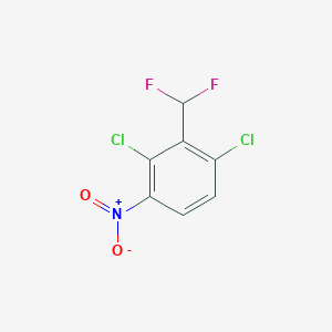 molecular formula C7H3Cl2F2NO2 B1413293 2,6-Dichloro-3-nitrobenzodifluoride CAS No. 1803845-94-4