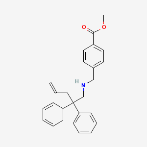 molecular formula C26H27NO2 B14132945 Methyl 4-((2,2-diphenylpent-4-enylamino)methyl)benzoate 