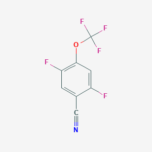 molecular formula C8H2F5NO B1413299 2,5-Difluoro-4-(trifluoromethoxy)benzonitrile CAS No. 1806397-52-3