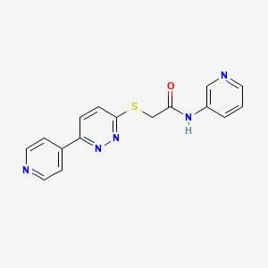 N-(pyridin-3-yl)-2-((6-(pyridin-4-yl)pyridazin-3-yl)thio)acetamide