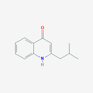 molecular formula C13H15NO B14133055 2-(2-methylpropyl)-1H-quinolin-4-one CAS No. 658079-02-8