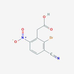 2-Bromo-3-cyano-6-nitrophenylacetic acid