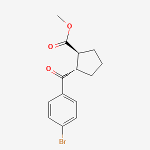 (1S,2S)-methyl 2-(4-bromobenzoyl)cyclopentanecarboxylate