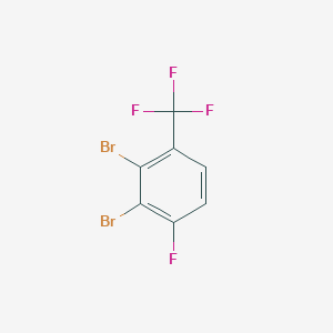 molecular formula C7H2Br2F4 B1413308 2,3-Dibromo-4-fluorobenzotrifluoride CAS No. 1806353-55-8