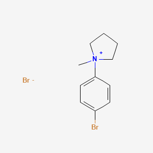 molecular formula C11H15Br2N B14133081 1-(4-Bromophenyl)-1-methylpyrrolidin-1-ium bromide CAS No. 88799-20-6