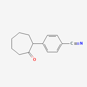 4-(2-Oxocycloheptyl)benzonitrile