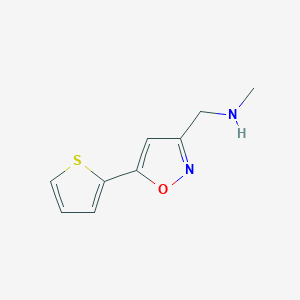 N-methyl-1-[5-(thiophen-2-yl)-1,2-oxazol-3-yl]methanamine