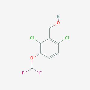 molecular formula C8H6Cl2F2O2 B1413316 2,6-Dichloro-3-(difluoromethoxy)benzyl alcohol CAS No. 1803713-50-9