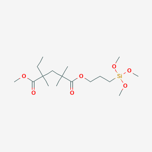 1-O-methyl 5-O-(3-trimethoxysilylpropyl) 2-ethyl-2,4,4-trimethylpentanedioate