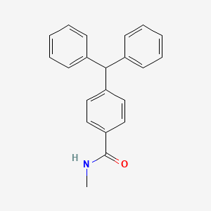 molecular formula C21H19NO B14133196 4-(Diphenylmethyl)-N-methylbenzamide 