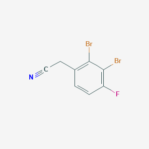 2,3-Dibromo-4-fluorophenylacetonitrile