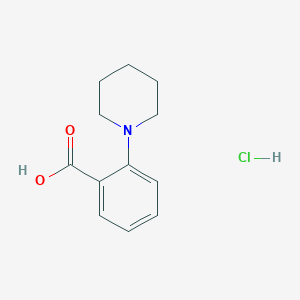 molecular formula C12H16ClNO2 B1413326 2-(哌啶-1-基)苯甲酸盐酸盐 CAS No. 939964-55-3