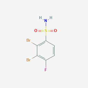 2,3-Dibromo-4-fluorobenzenesulfonamide