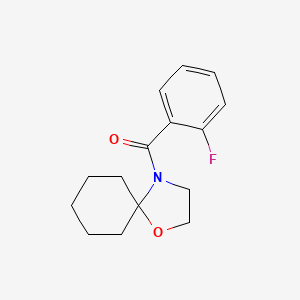 (2-Fluorophenyl)(1-oxa-4-azaspiro[4.5]dec-4-yl)methanone