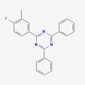 2-(4-Fluoro-3-methylphenyl)-4,6-diphenyl-1,3,5-triazine