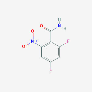 molecular formula C7H4F2N2O3 B1413336 2,4-Difluoro-6-nitrobenzamide CAS No. 1803809-01-9
