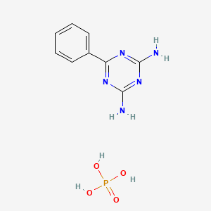 6-Phenyl-1,3,5-triazine-2,4-diamine;phosphoric acid