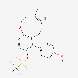 Methanesulfonic acid, 1,1,1-trifluoro-, (4Z)-2,3,6,7-tetrahydro-8-(4-Methoxyphenyl)-4-Methyl-1-benzoxonin-9-yl ester